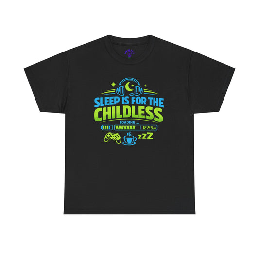 Sleep Is For The Childless Shirt | Funny Gamer Dad T-Shirt | Sleep Deprived Parent Tee | Gaming Dad Shirt | Cozy Gamer Apparel