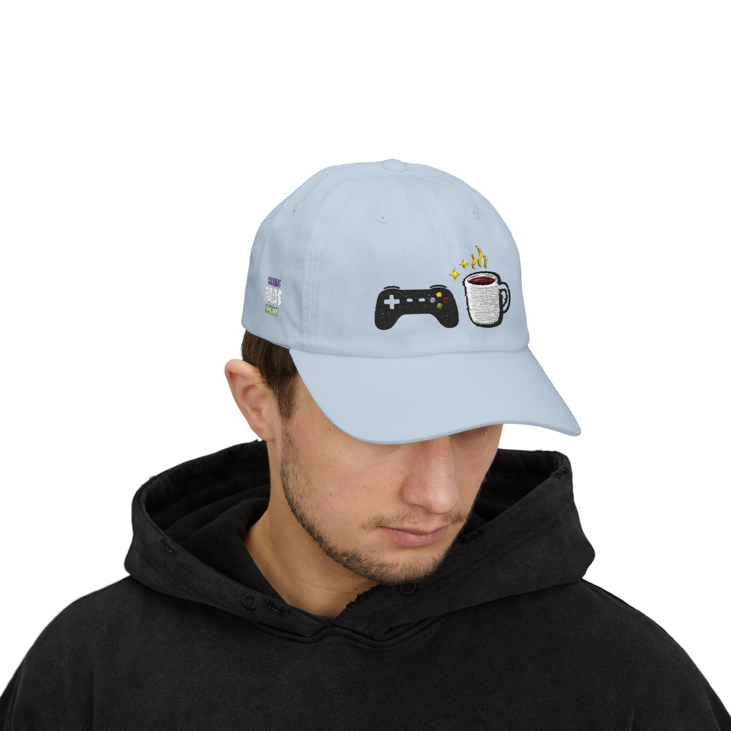 Coffee & Controller Dad Hat | Gamer Dad Cap | Minimal Gaming Embroidered Hat | Cozy Gamer Aesthetic Cap | Casual Gaming Lifestyle Hat
