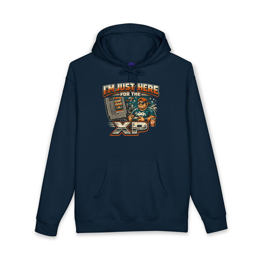 Gamer 'I'm Just Here for XP' Hoodie - Retro Arcade Gaming Sweatshirt
