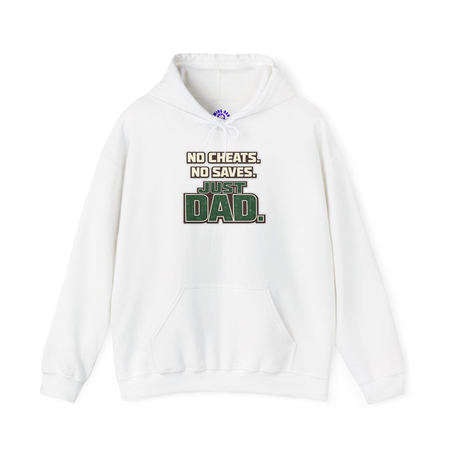 Dad Gamer Hoodie - "No Cheats, No Saves, Just Dad" Gaming Dad Pullover