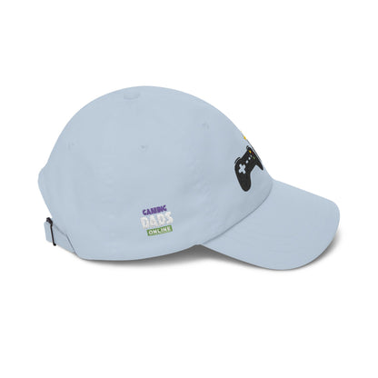 Coffee & Controller Dad Hat | Gamer Dad Cap | Minimal Gaming Embroidered Hat | Cozy Gamer Aesthetic Cap | Casual Gaming Lifestyle Hat