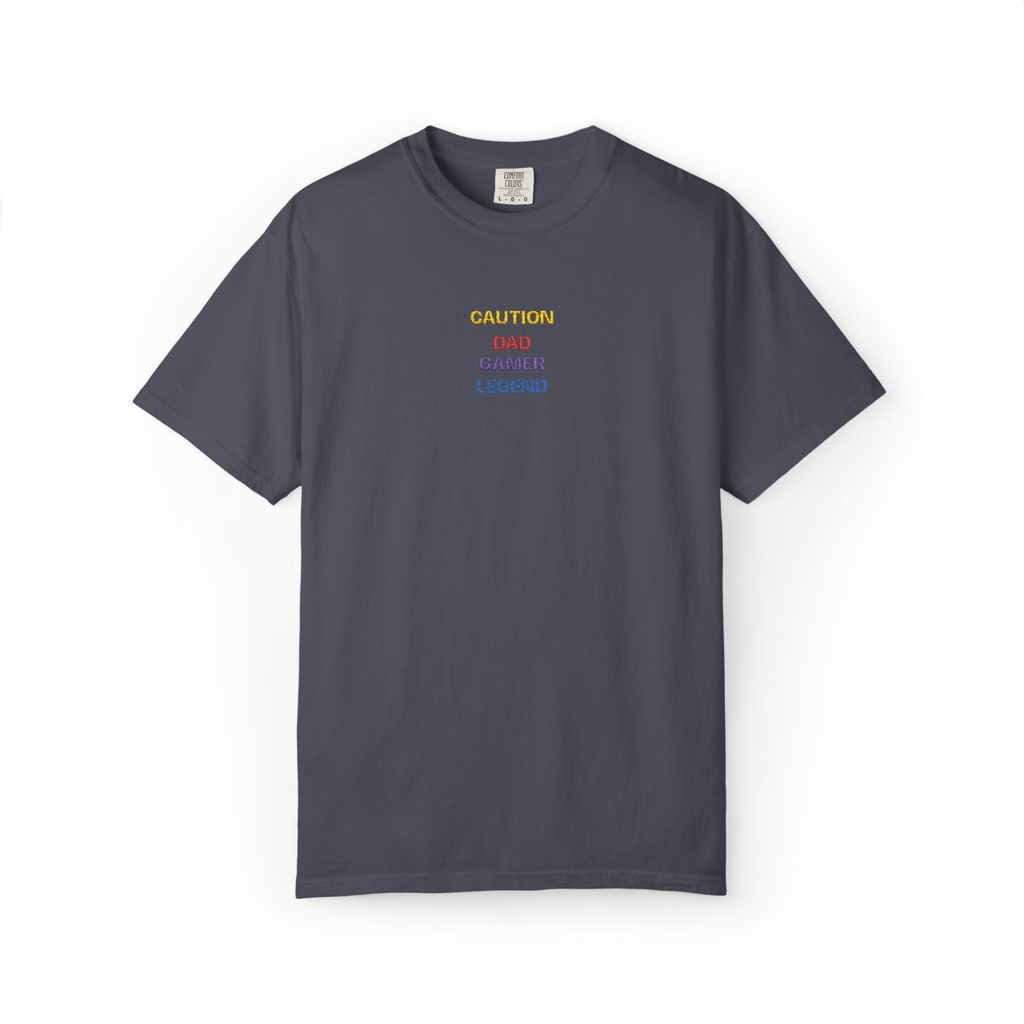 CAUTION DAD GAMER LEGEND Shirt | Retro Gamer Dad T-Shirt | Funny Gaming Father Tee | Minimalist Gaming Shirt | Gift for Gamer Dad