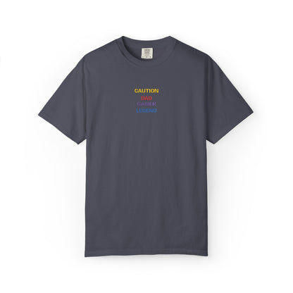 CAUTION DAD GAMER LEGEND Shirt | Retro Gamer Dad T-Shirt | Funny Gaming Father Tee | Minimalist Gaming Shirt | Gift for Gamer Dad