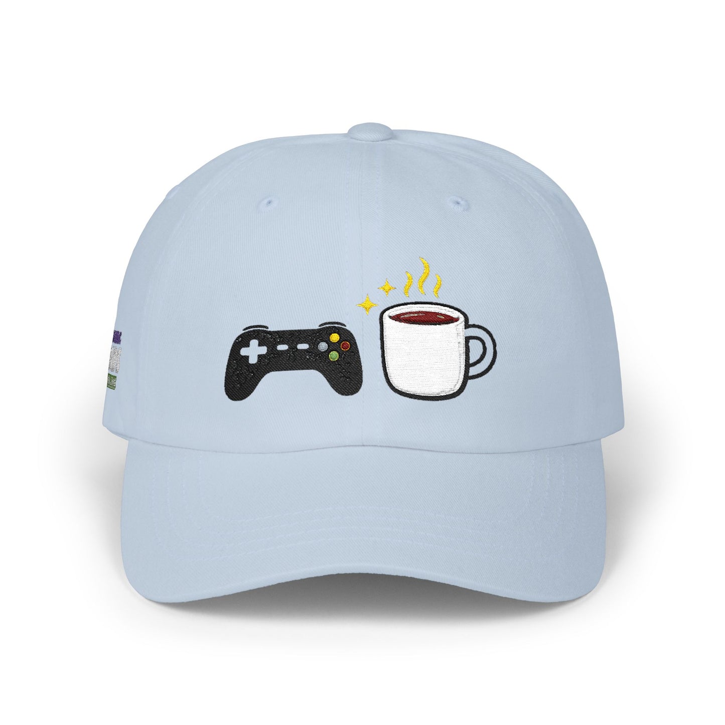 Coffee & Controller Dad Hat | Gamer Dad Cap | Minimal Gaming Embroidered Hat | Cozy Gamer Aesthetic Cap | Casual Gaming Lifestyle Hat