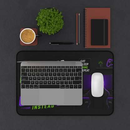 Gaming Desk Mat — "I Don't Do Dad Jokes, I Do Gaming Instead" RGB PC Mouse Pad for Gamer Dads