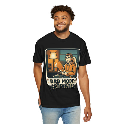 Dad Mode Activated Shirt | Cozy Gamer Dad T-Shirt | Funny Gaming Father Tee | Casual Gamer Lifestyle Shirt | Gaming Dad Apparel