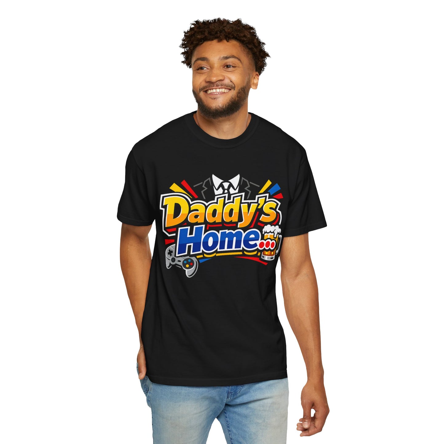 Daddy's Home Gaming T-Shirt — Funny Gamer Dad Tee