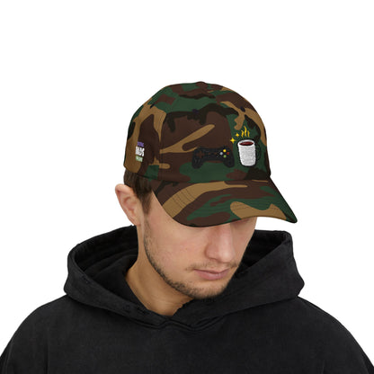 Coffee & Controller Dad Hat | Gamer Dad Cap | Minimal Gaming Embroidered Hat | Cozy Gamer Aesthetic Cap | Casual Gaming Lifestyle Hat
