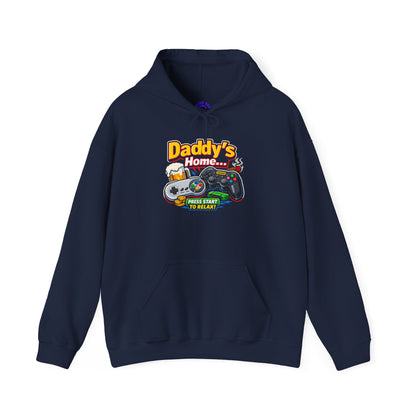 Hoodie — "Daddy's Game Room" Retro Controller Hooded Sweatshirt
