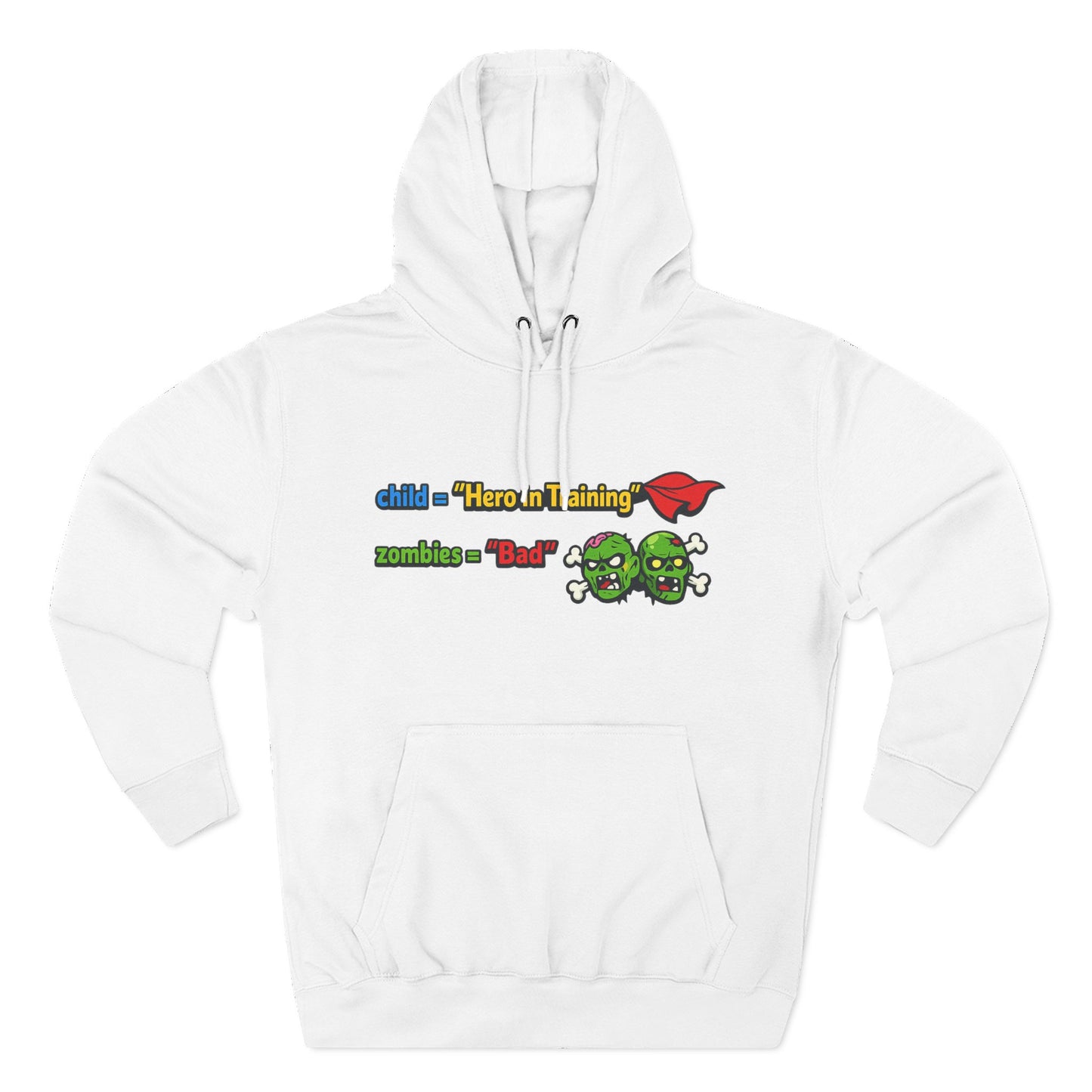 Child = “Hero in Training” Gamer Dad Hoodie | Funny Zombie Dad Gaming Hoodie | Gamer Parent Sweatshirt | Funny Family Gaming Hoodie