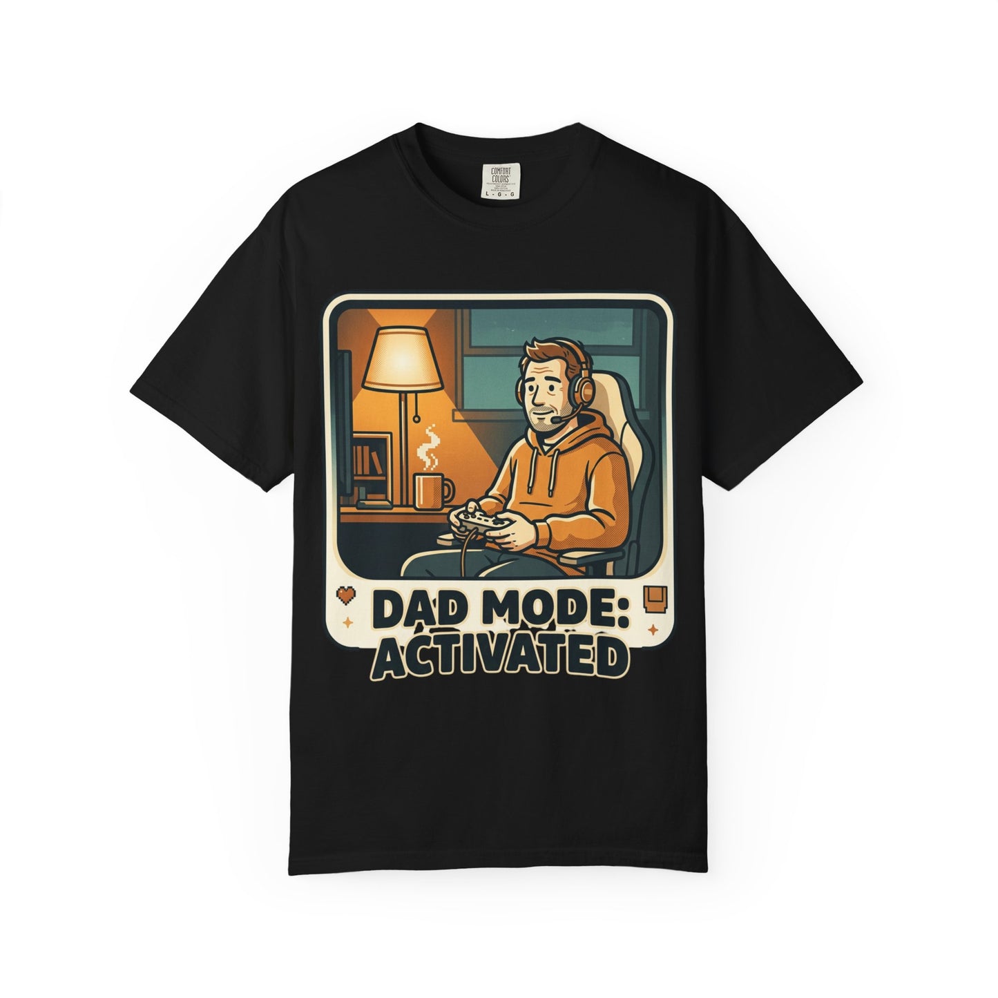 Dad Mode Activated Shirt | Cozy Gamer Dad T-Shirt | Funny Gaming Father Tee | Casual Gamer Lifestyle Shirt | Gaming Dad Apparel