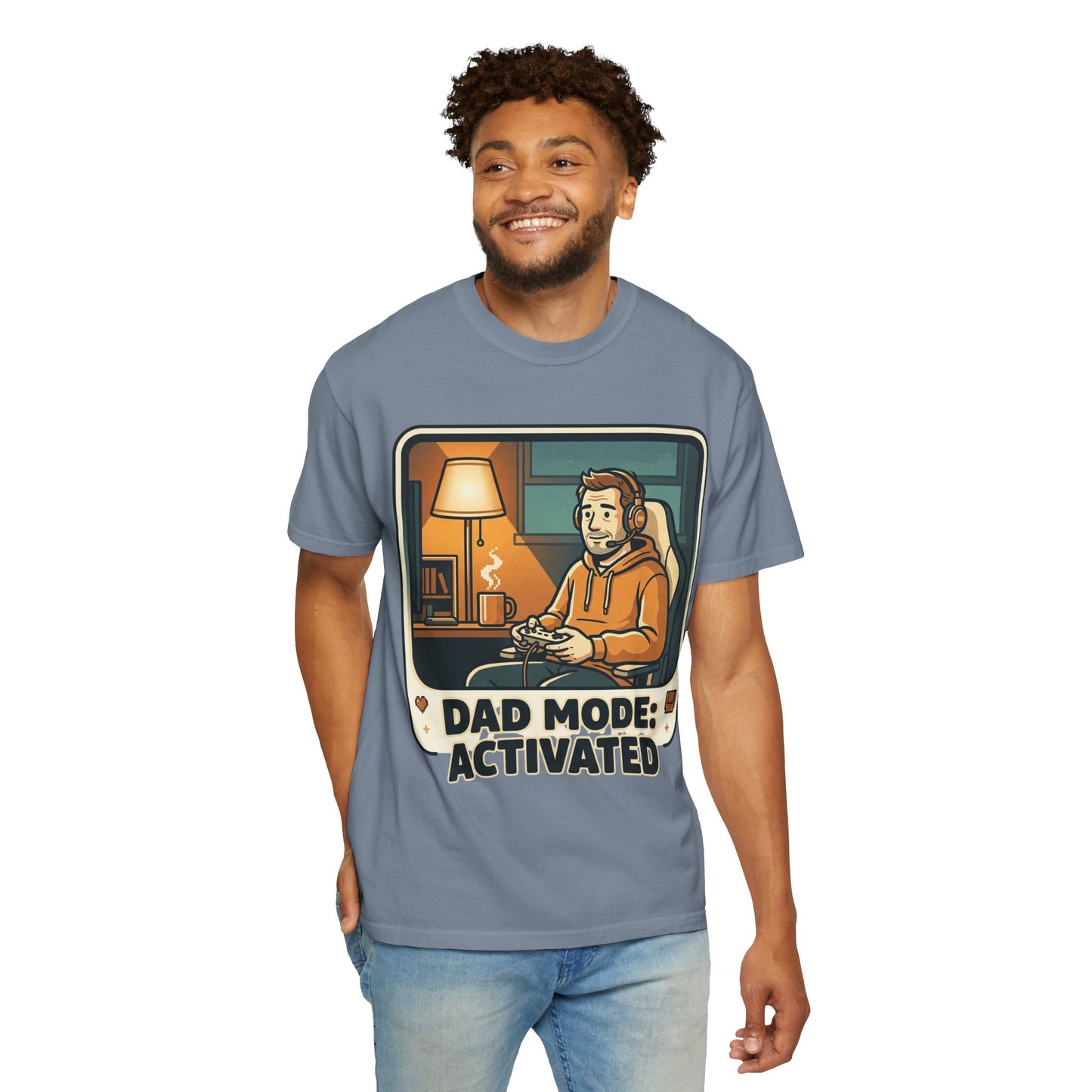 Dad Mode Activated Shirt | Cozy Gamer Dad T-Shirt | Funny Gaming Father Tee | Casual Gamer Lifestyle Shirt | Gaming Dad Apparel