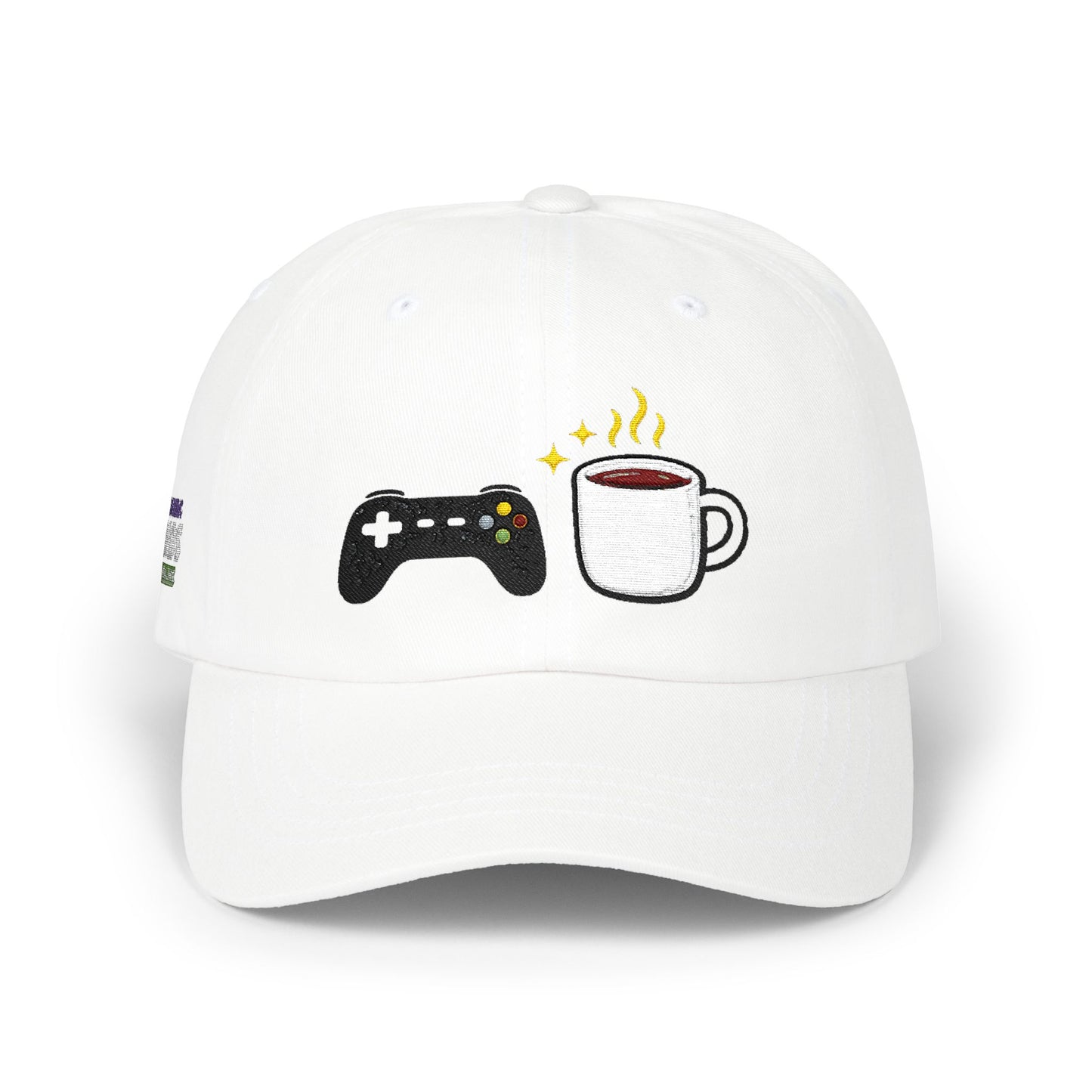 Coffee & Controller Dad Hat | Gamer Dad Cap | Minimal Gaming Embroidered Hat | Cozy Gamer Aesthetic Cap | Casual Gaming Lifestyle Hat