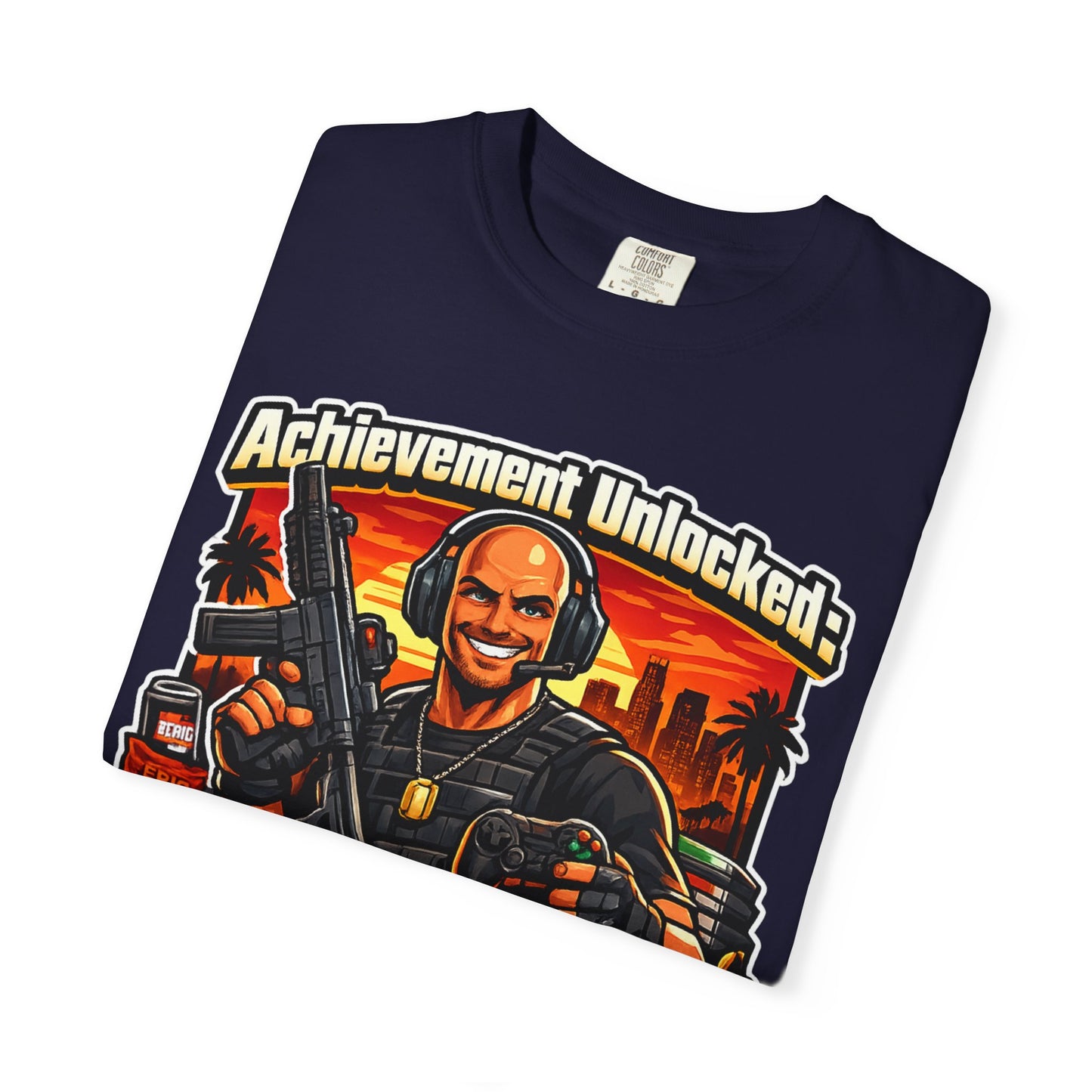 Achievement Unlocked Fatherhood Shirt | Gamer Dad T-Shirt | Funny Gaming Father Tee | FPS Gamer Dad Apparel | Retro Gaming Streetwear