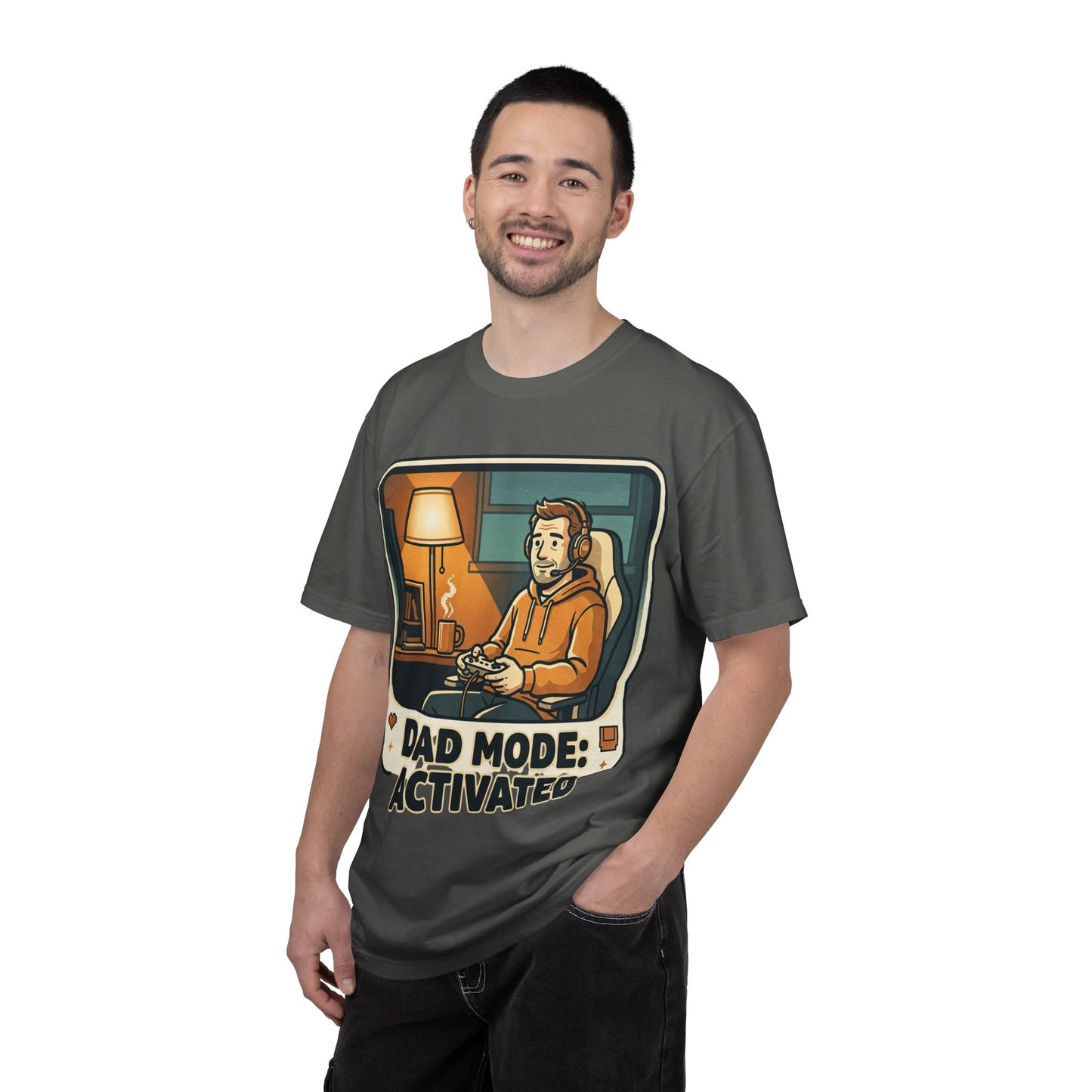 Dad Mode Activated Shirt | Cozy Gamer Dad T-Shirt | Funny Gaming Father Tee | Casual Gamer Lifestyle Shirt | Gaming Dad Apparel