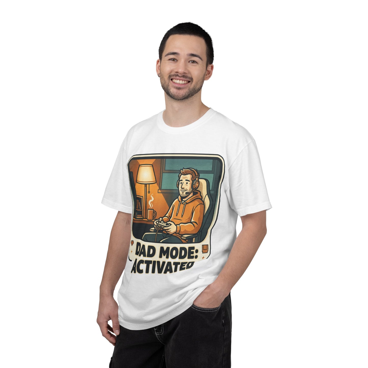 Dad Mode Activated Shirt | Cozy Gamer Dad T-Shirt | Funny Gaming Father Tee | Casual Gamer Lifestyle Shirt | Gaming Dad Apparel