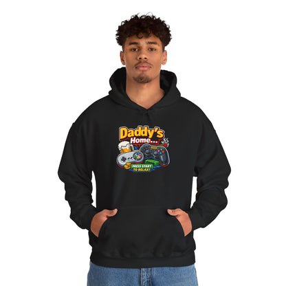 Hoodie — "Daddy's Game Room" Retro Controller Hooded Sweatshirt