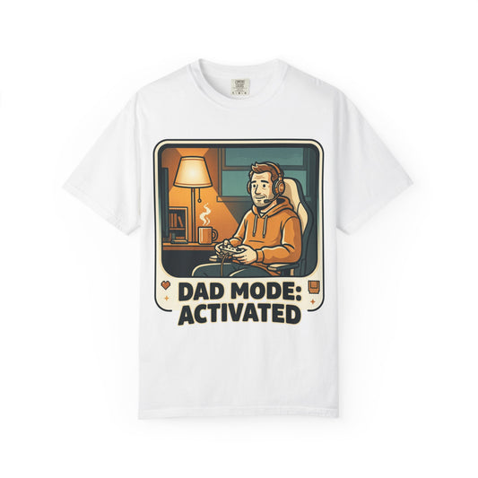 Dad Mode Activated Shirt | Cozy Gamer Dad T-Shirt | Funny Gaming Father Tee | Casual Gamer Lifestyle Shirt | Gaming Dad Apparel