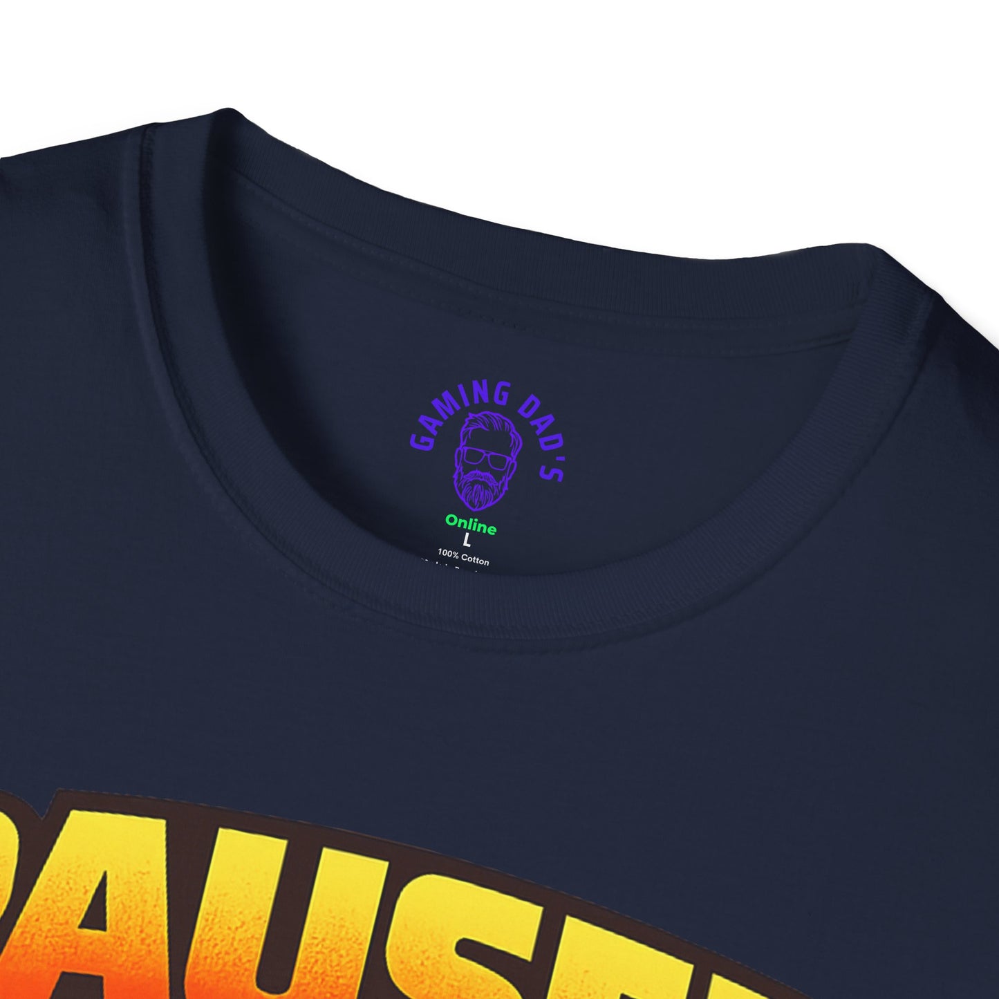 Paused My Game For This Shirt | Funny Gamer Dad T-Shirt | Gaming Father Tee | Retro Gamer Dad Apparel | Dad Gaming Shirt