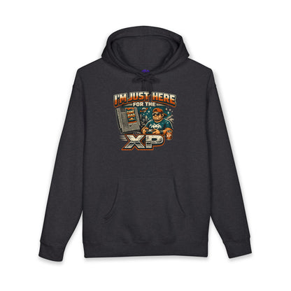 Gamer 'I'm Just Here for XP' Hoodie - Retro Arcade Gaming Sweatshirt