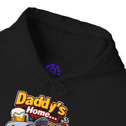 Hoodie — "Daddy's Game Room" Retro Controller Hooded Sweatshirt