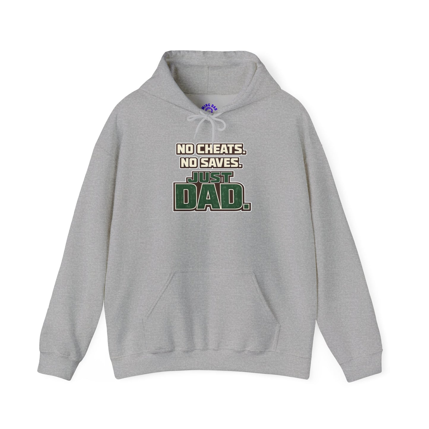 Dad Gamer Hoodie - "No Cheats, No Saves, Just Dad" Gaming Dad Pullover