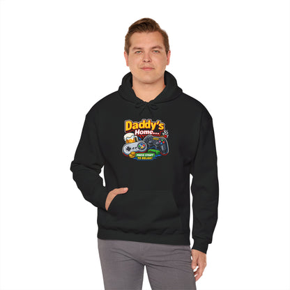 Hoodie — "Daddy's Game Room" Retro Controller Hooded Sweatshirt