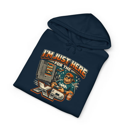 Gamer 'I'm Just Here for XP' Hoodie - Retro Arcade Gaming Sweatshirt