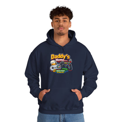 Hoodie — "Daddy's Game Room" Retro Controller Hooded Sweatshirt