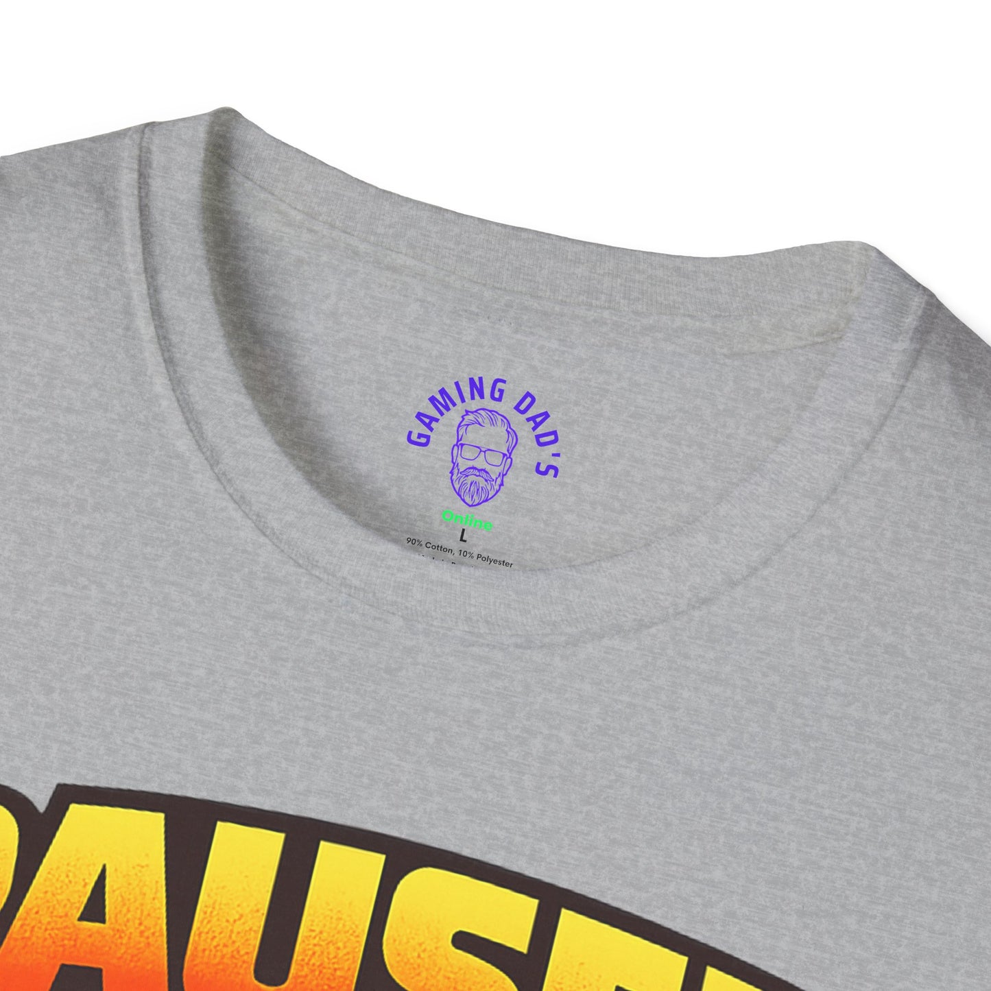 Paused My Game For This Shirt | Funny Gamer Dad T-Shirt | Gaming Father Tee | Retro Gamer Dad Apparel | Dad Gaming Shirt