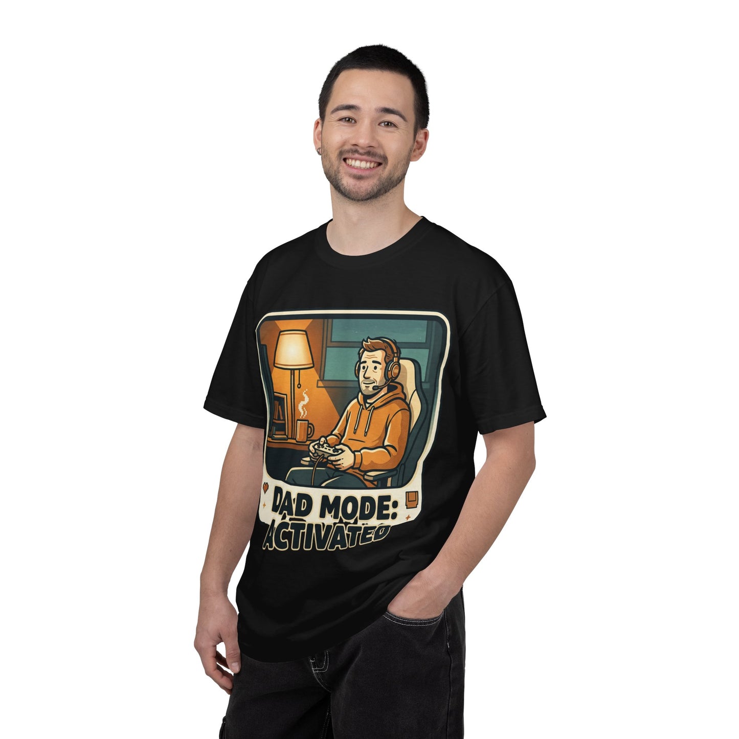 Dad Mode Activated Shirt | Cozy Gamer Dad T-Shirt | Funny Gaming Father Tee | Casual Gamer Lifestyle Shirt | Gaming Dad Apparel