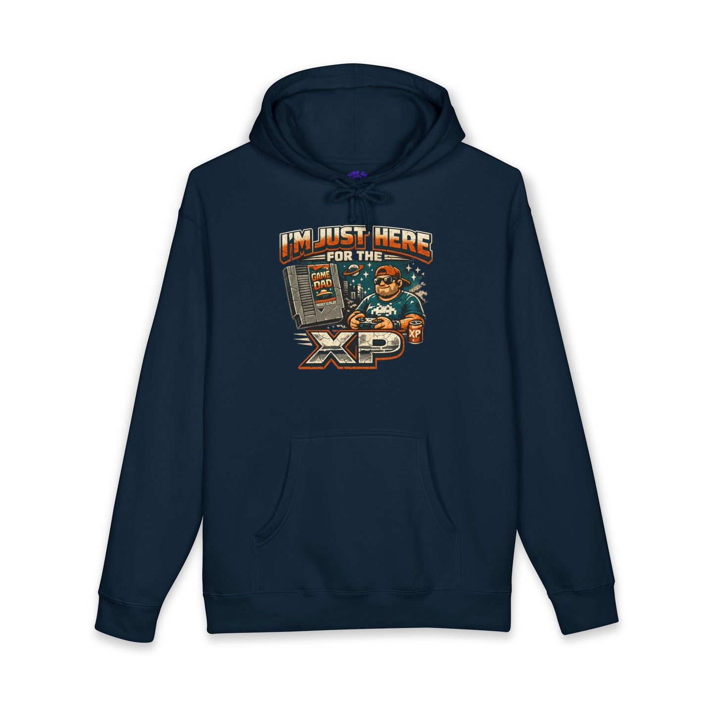 Gamer 'I'm Just Here for XP' Hoodie - Retro Arcade Gaming Sweatshirt