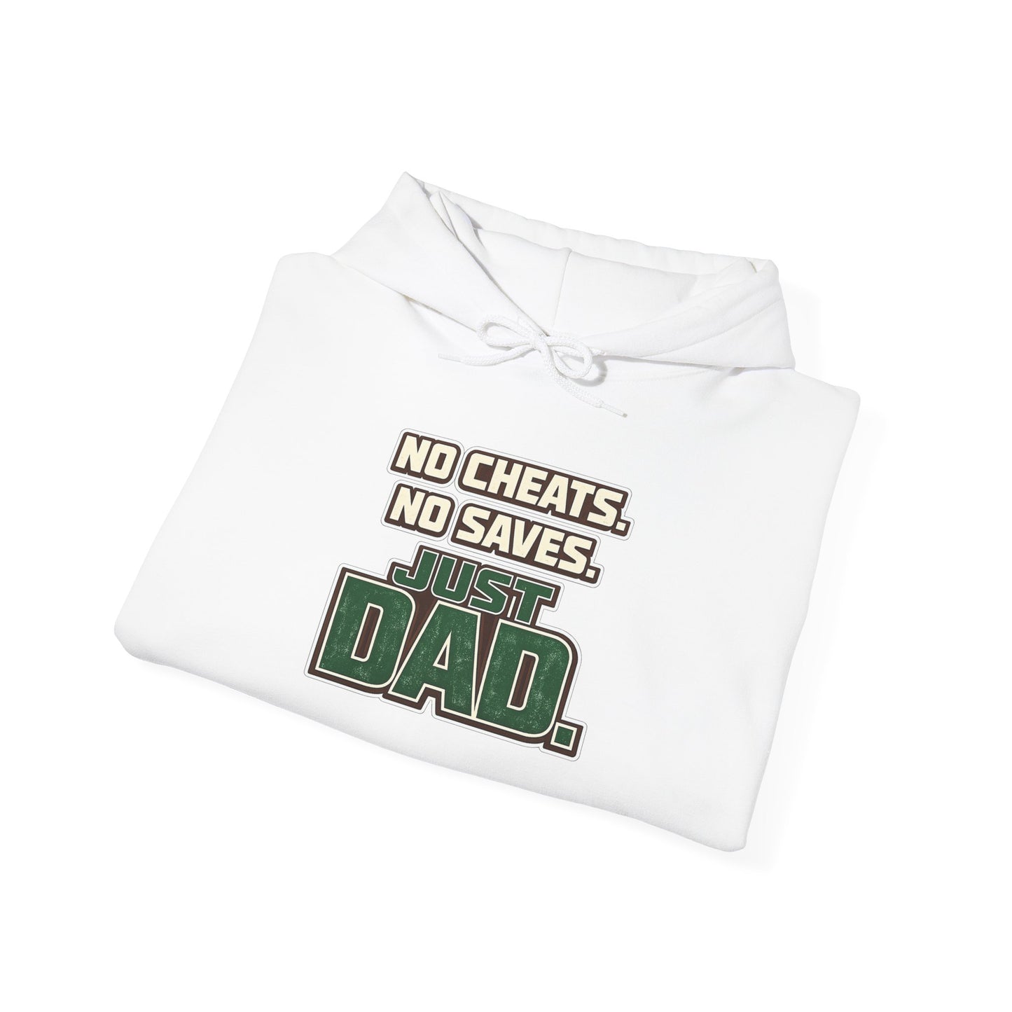 Dad Gamer Hoodie - "No Cheats, No Saves, Just Dad" Gaming Dad Pullover